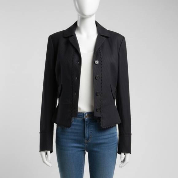 Marc Jacobs Daisy Buttons Front Blazer Jacket sz 12 - Picture 1 of 16